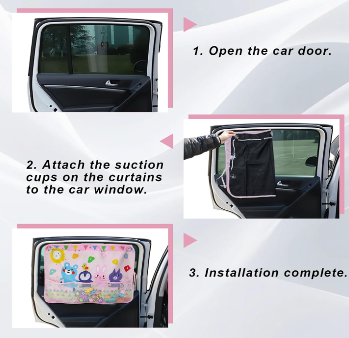 Dinosaur Print Car Window Shade - Image 2