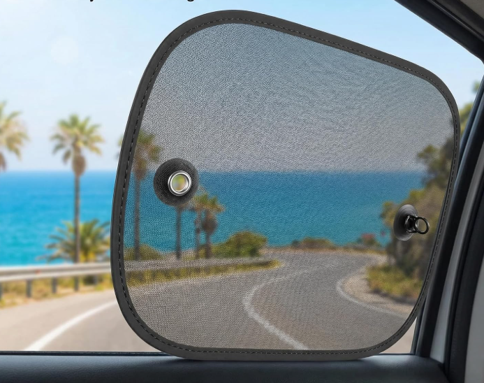 Side Window Sun Protection Covers with Suction Cups 2 Pack