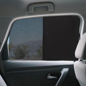 Heat-Resistant Black Mesh Window Shades for Cars 2 Pack