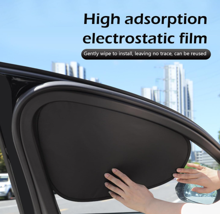 Thickened Adjustable Roller Sunshades for Vehicle Windows 2 Pack - Image 2