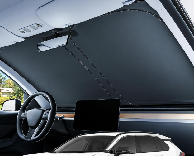 Thickened 300T Fabric Folding Windshield Heat Shield