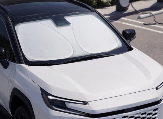 Thickened 300T Fabric Folding Windshield Heat Shield - Image 2