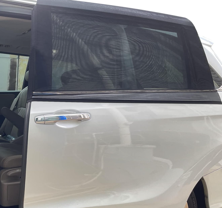 Magnetic Rear Passenger Window Shades for Nursing and Camping 4 Pack - Image 2