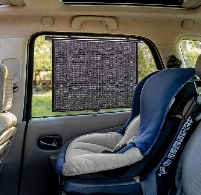 Pull-Down Roller Shades for Vehicle Side Windows 2 Pack